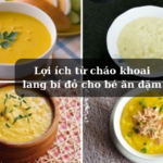 Món cháo bí đỏ khoai lang cho bé ăn dặm