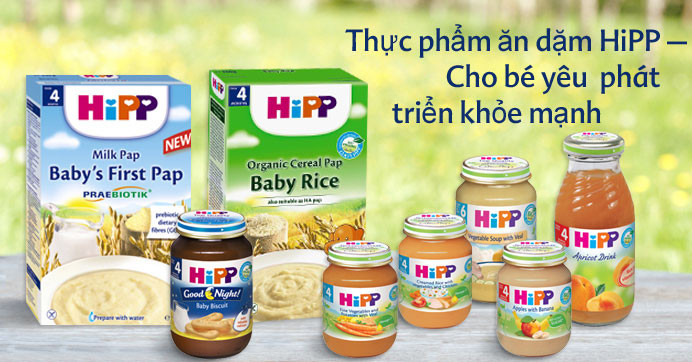Cách phân biệt nhóm bột ăn dặm HiPP theo màu sắc